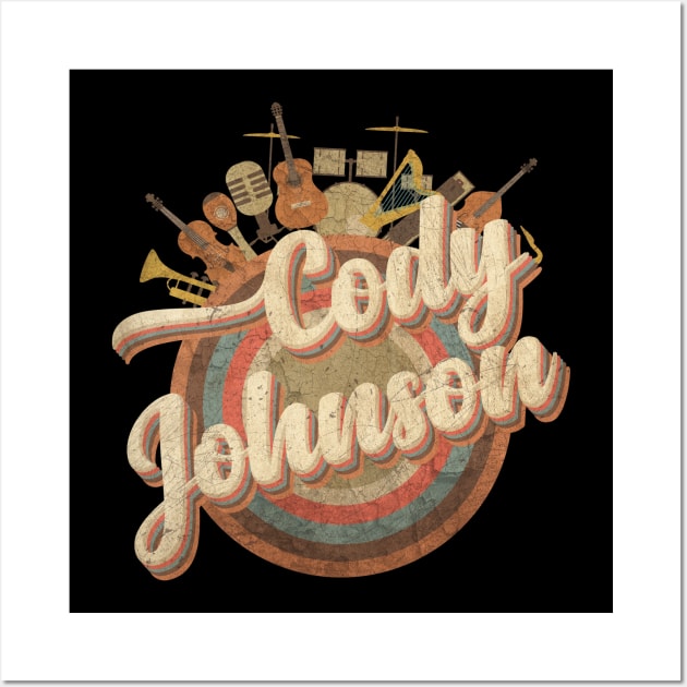 Music Tour Vintage Retro Style // Cody Johnson Wall Art by kumurkumur